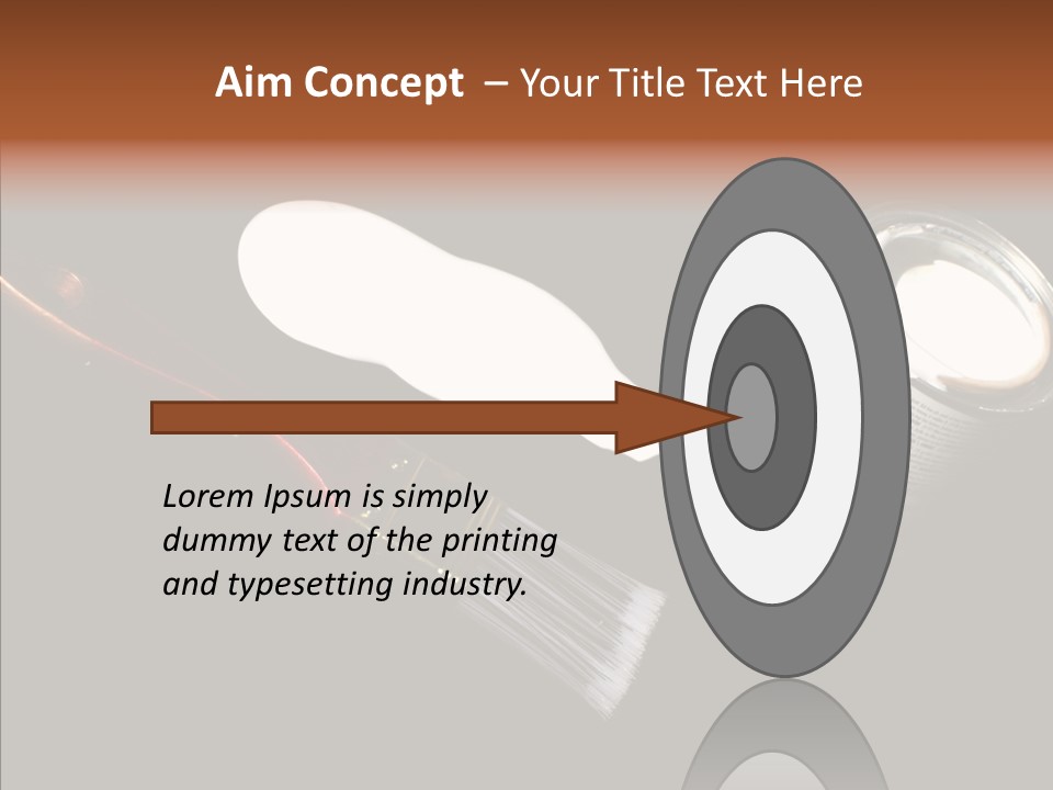 Paintbrush Decor Renovations PowerPoint Template