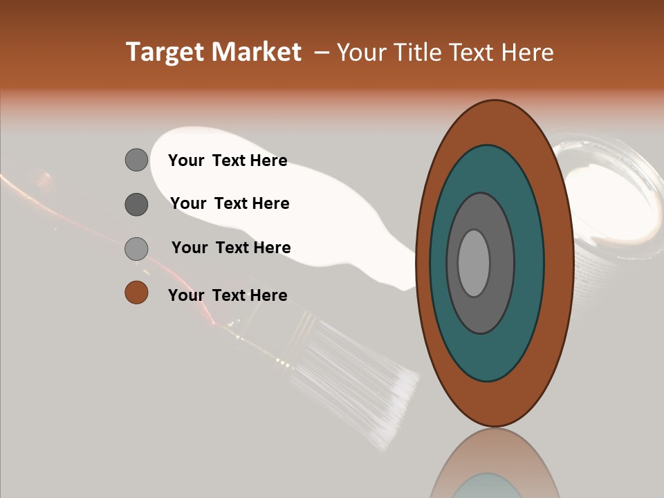 Paintbrush Decor Renovations PowerPoint Template