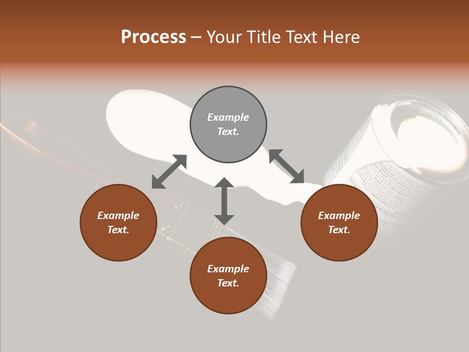 Paintbrush Decor Renovations PowerPoint Template