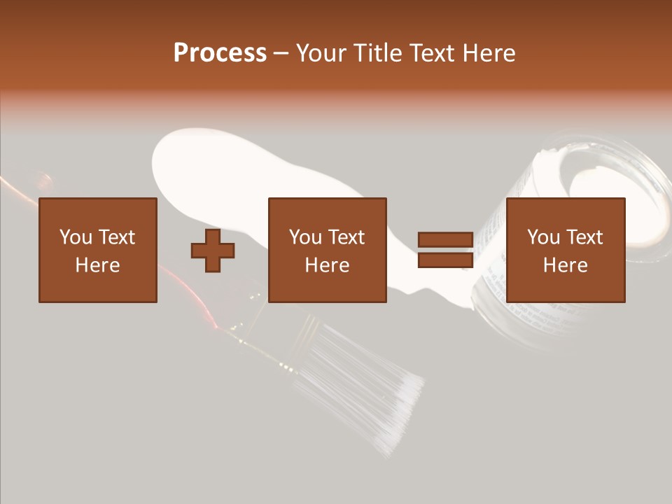 Paintbrush Decor Renovations PowerPoint Template