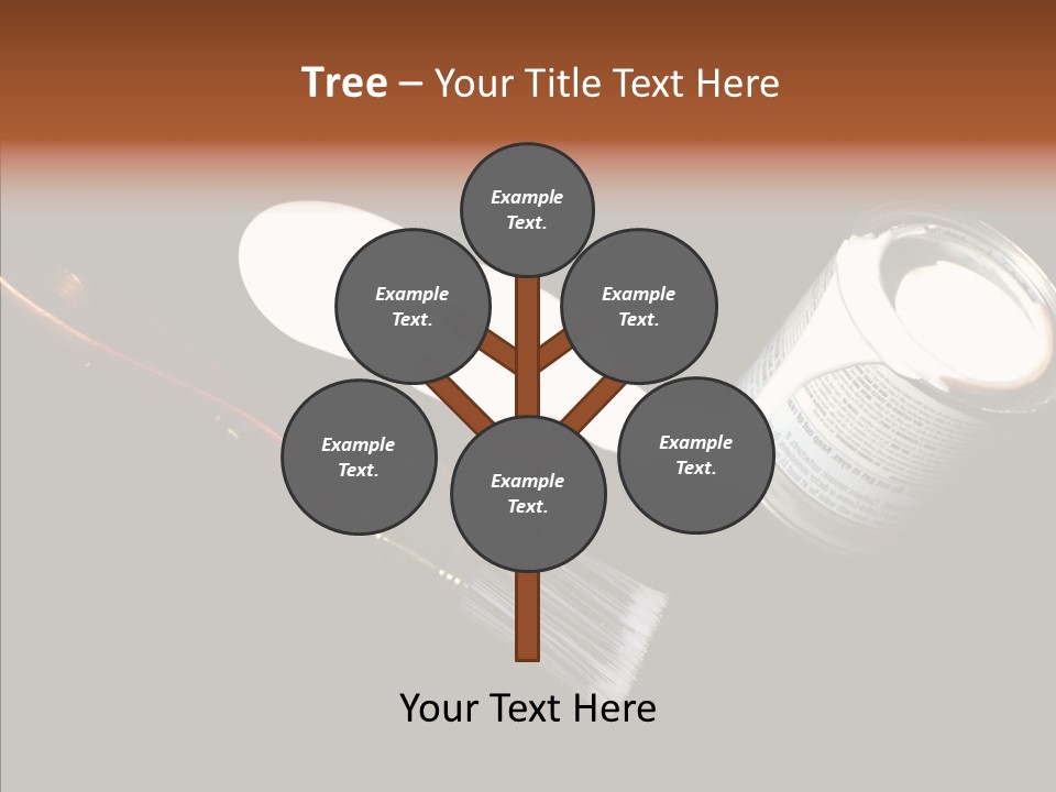 Paintbrush Decor Renovations PowerPoint Template