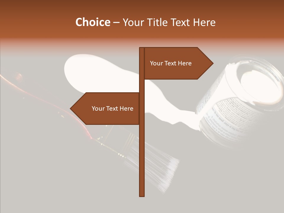 Paintbrush Decor Renovations PowerPoint Template