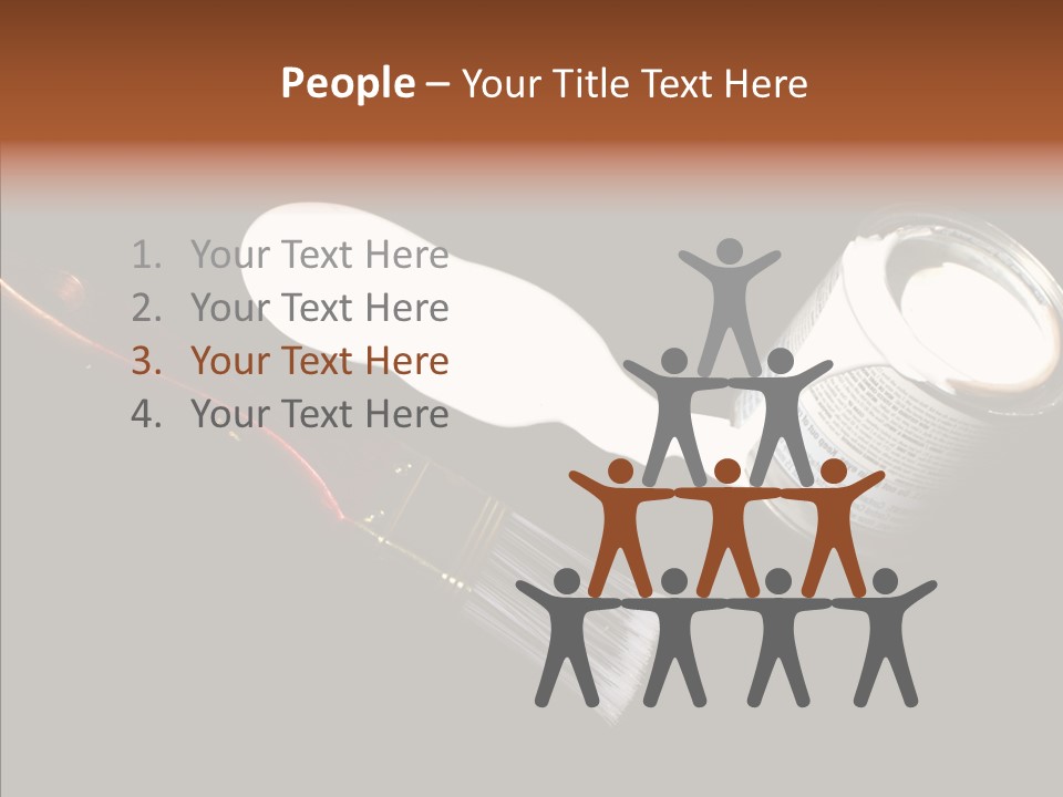 Paintbrush Decor Renovations PowerPoint Template