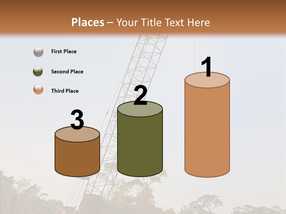 Site Vertical Trees PowerPoint Template
