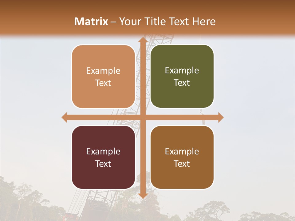Site Vertical Trees PowerPoint Template