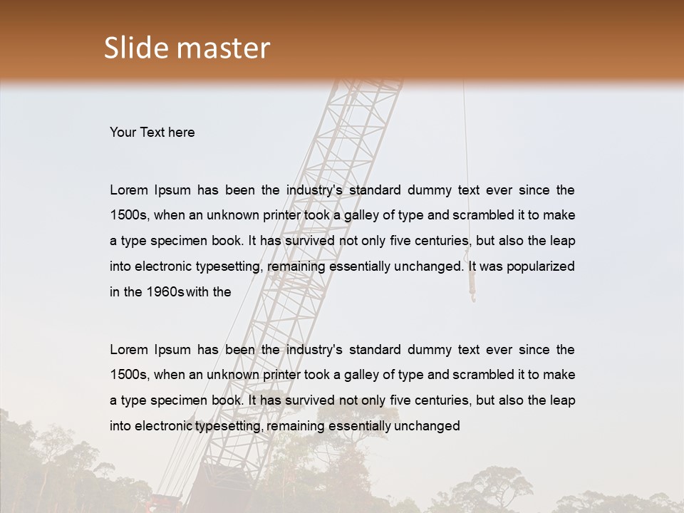Site Vertical Trees PowerPoint Template