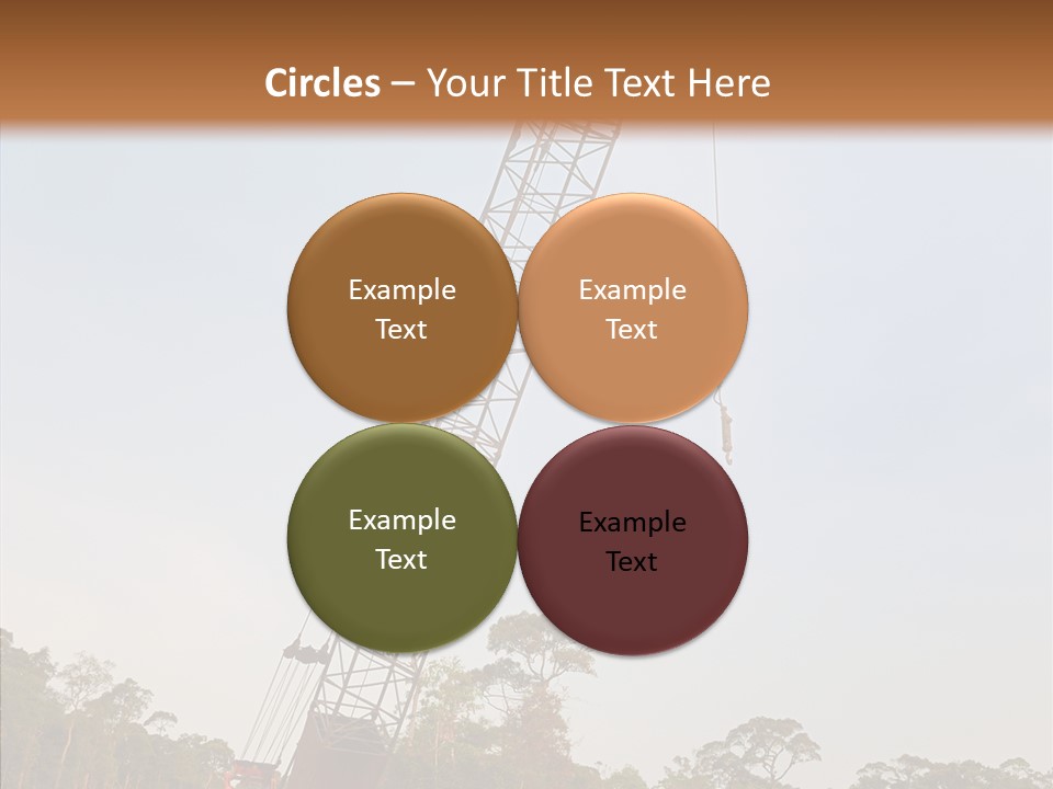 Site Vertical Trees PowerPoint Template