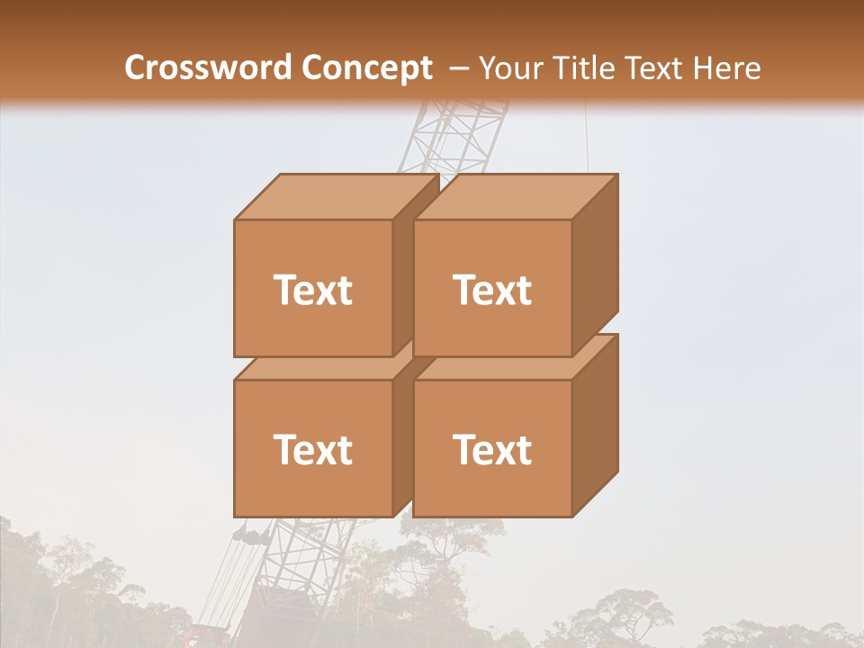 Site Vertical Trees PowerPoint Template