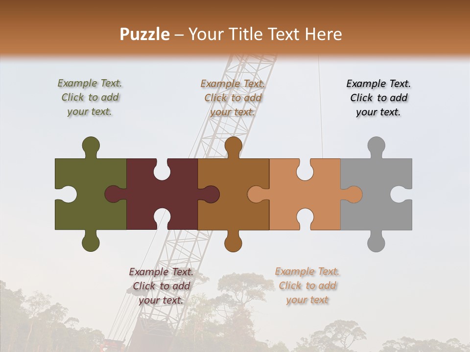 Site Vertical Trees PowerPoint Template