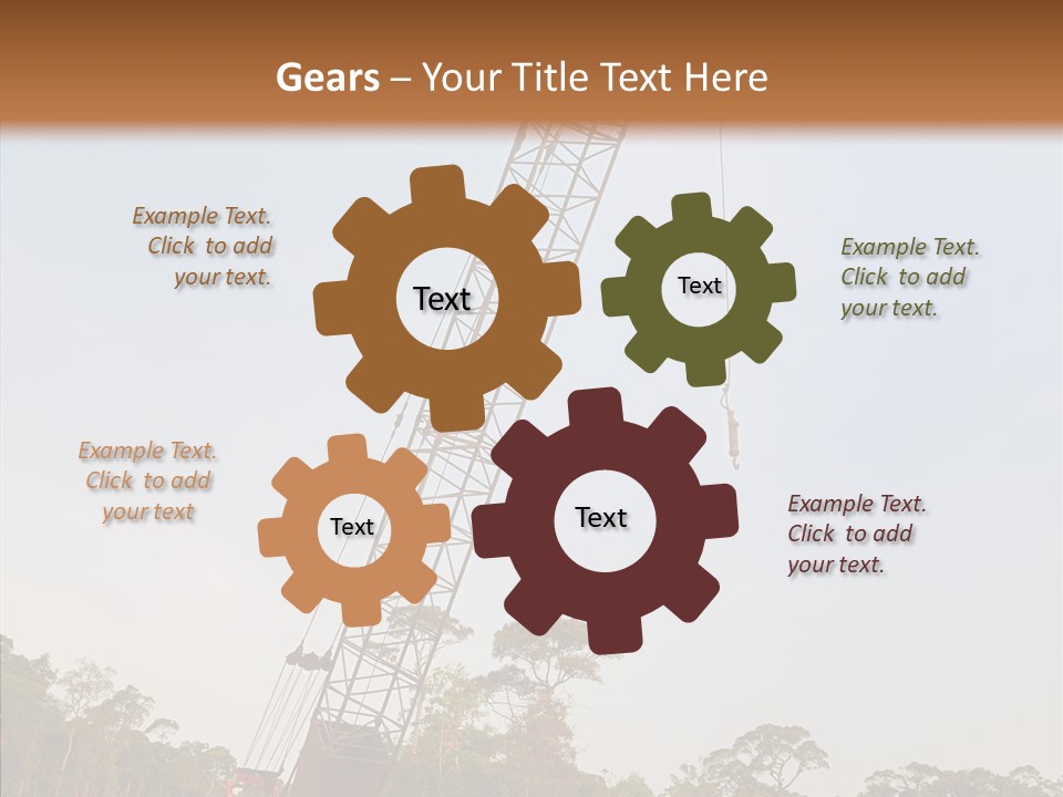 Site Vertical Trees PowerPoint Template