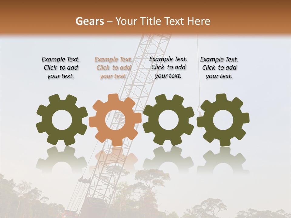 Site Vertical Trees PowerPoint Template