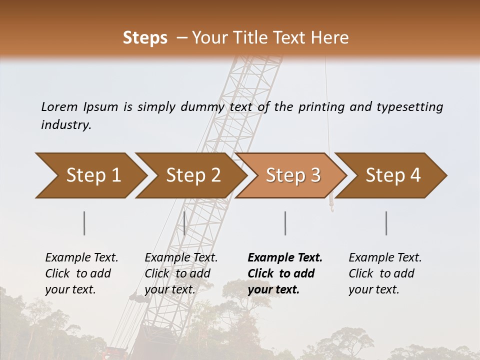 Site Vertical Trees PowerPoint Template