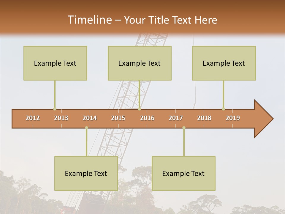 Site Vertical Trees PowerPoint Template