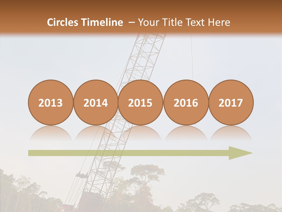 Site Vertical Trees PowerPoint Template