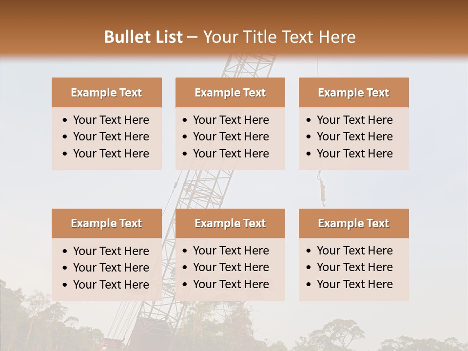 Site Vertical Trees PowerPoint Template