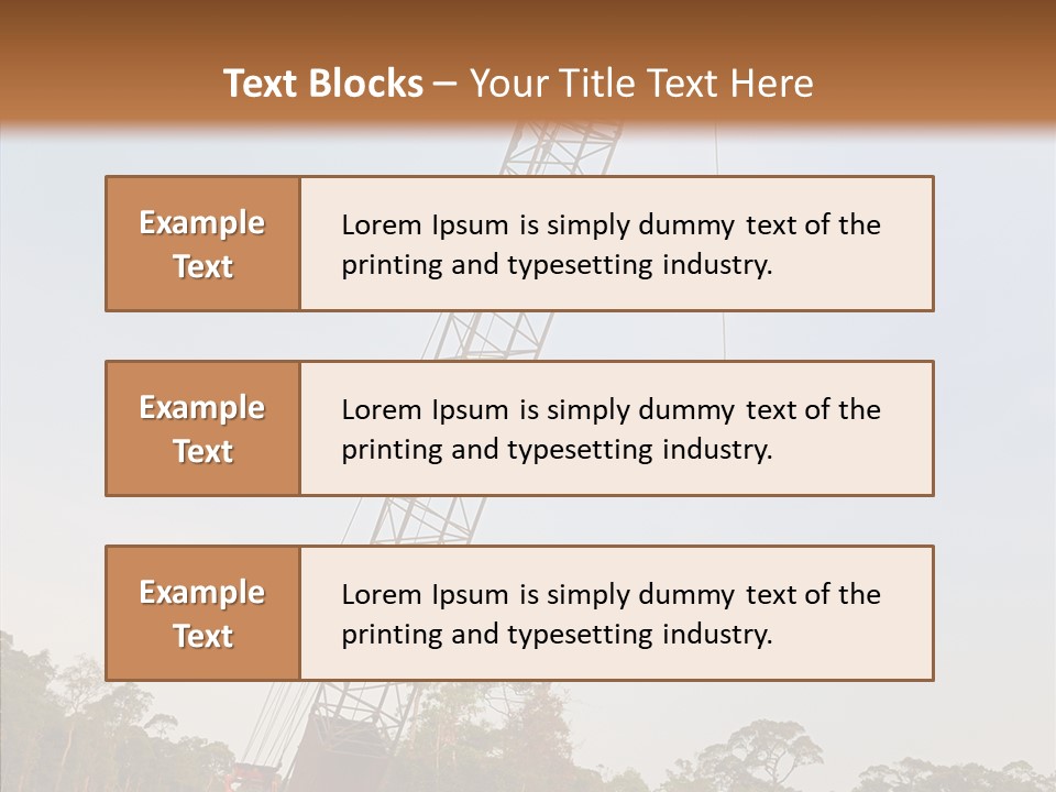 Site Vertical Trees PowerPoint Template