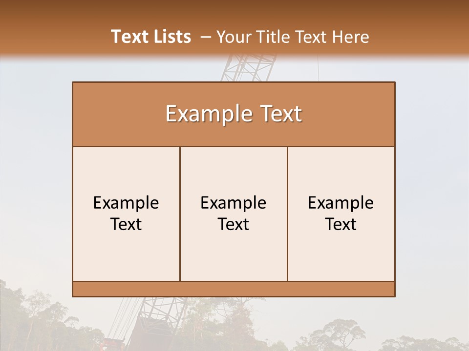 Site Vertical Trees PowerPoint Template