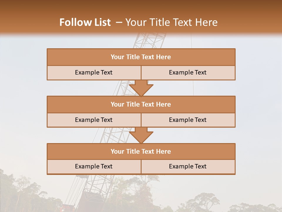 Site Vertical Trees PowerPoint Template