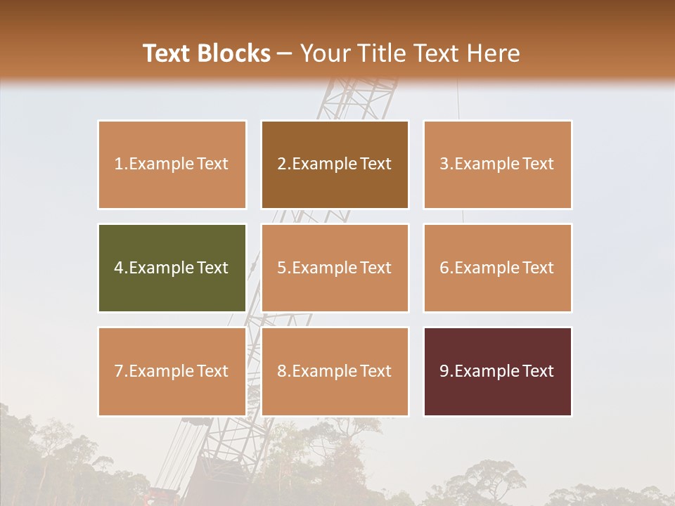Site Vertical Trees PowerPoint Template