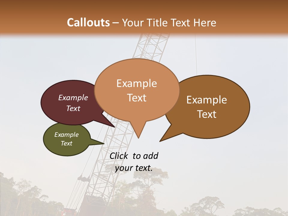 Site Vertical Trees PowerPoint Template