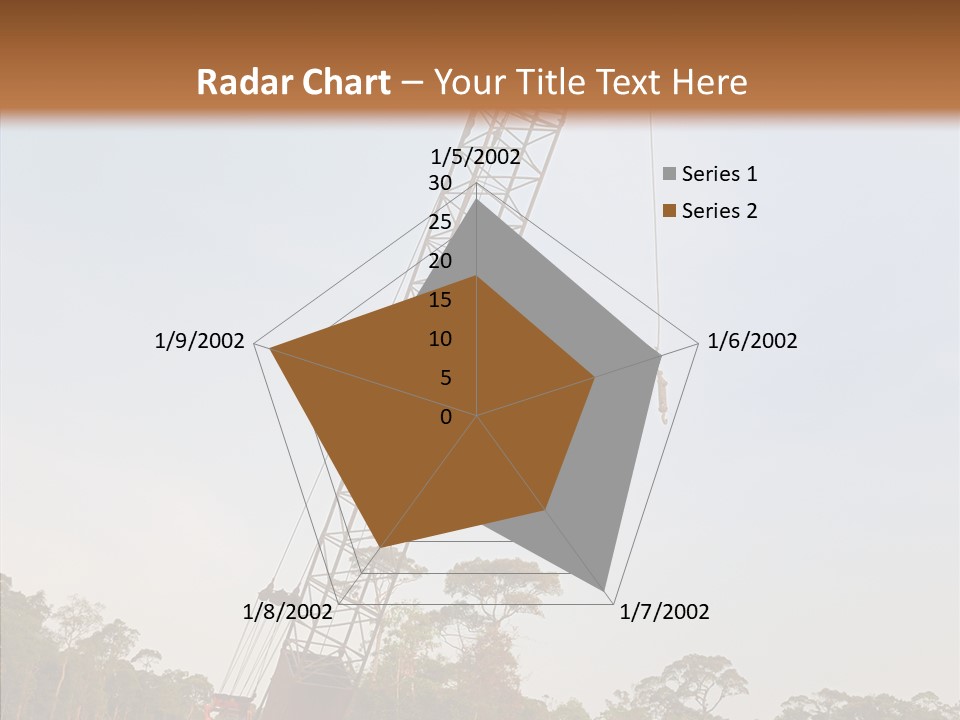 Site Vertical Trees PowerPoint Template