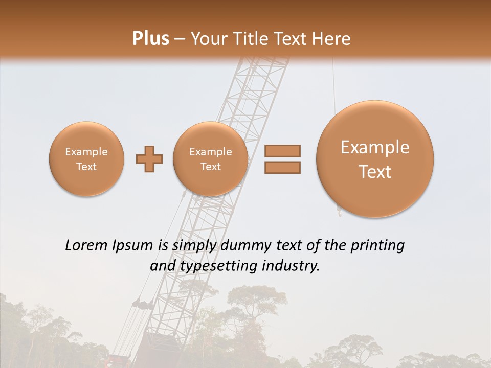 Site Vertical Trees PowerPoint Template