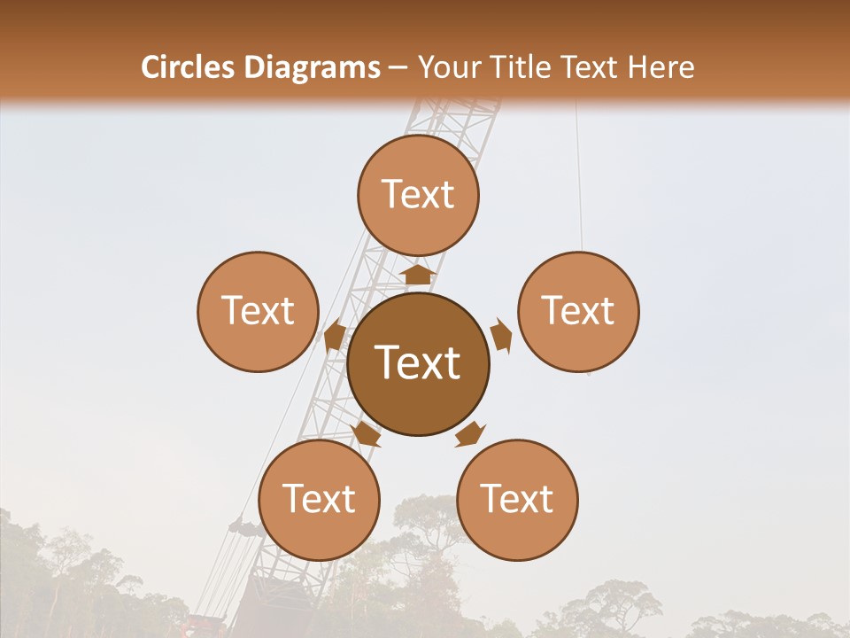 Site Vertical Trees PowerPoint Template