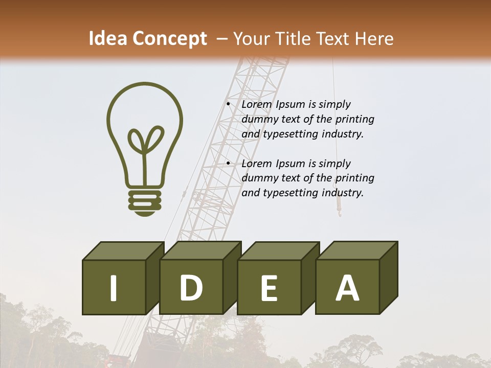 Site Vertical Trees PowerPoint Template