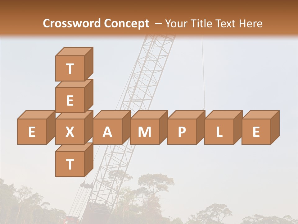Site Vertical Trees PowerPoint Template