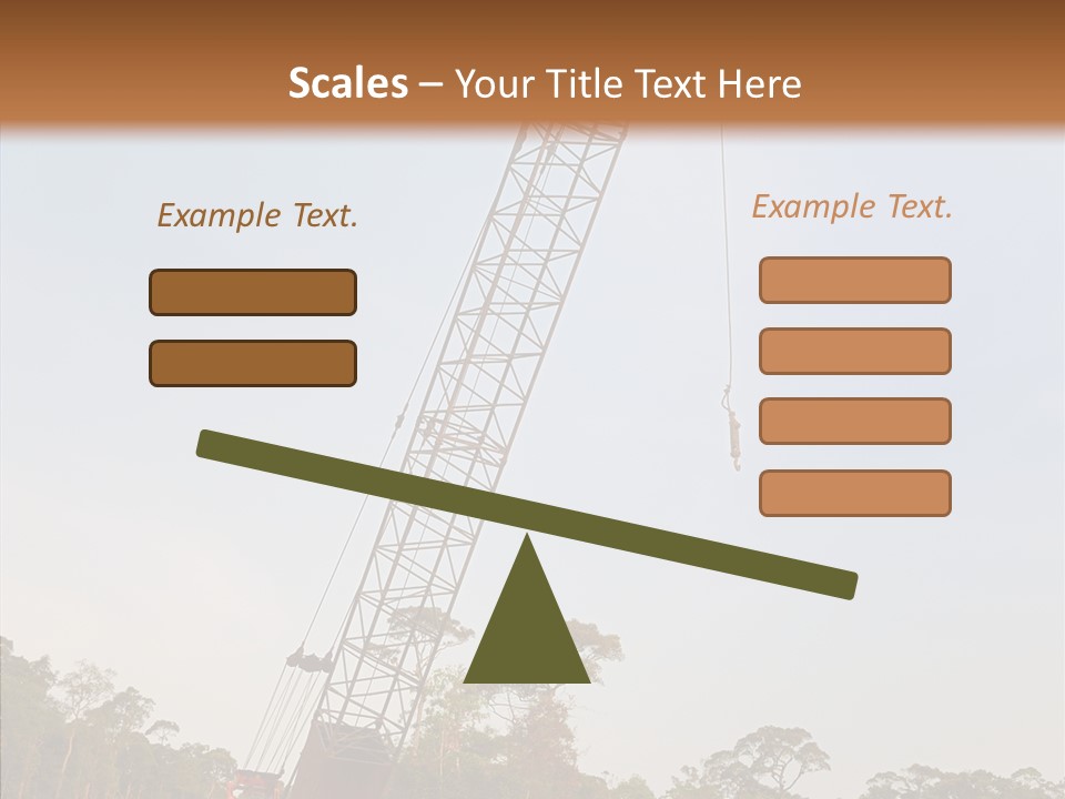 Site Vertical Trees PowerPoint Template