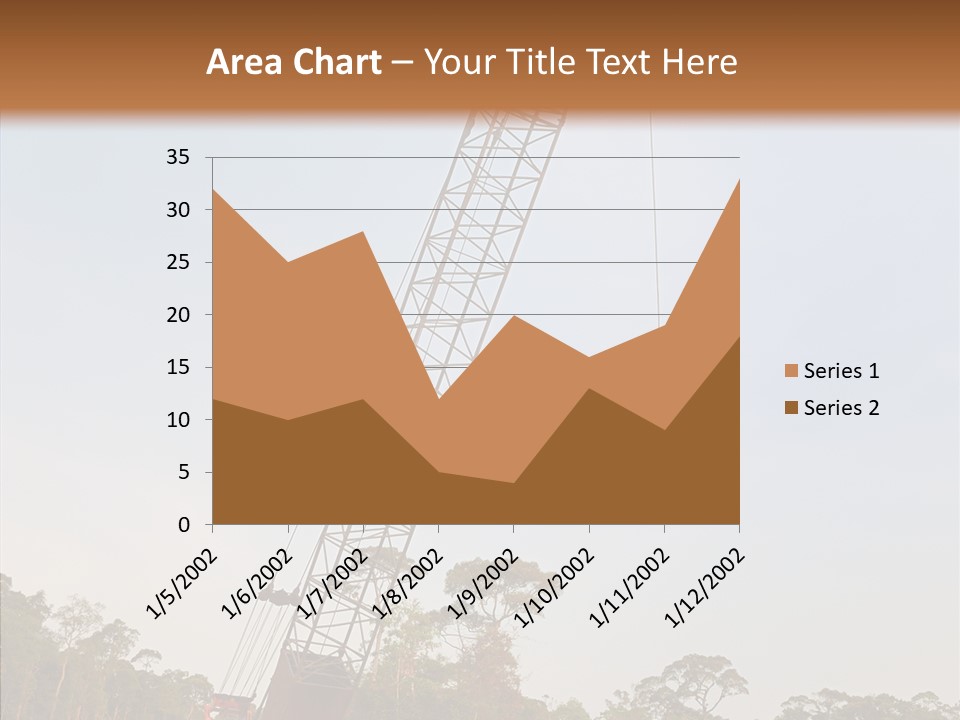 Site Vertical Trees PowerPoint Template