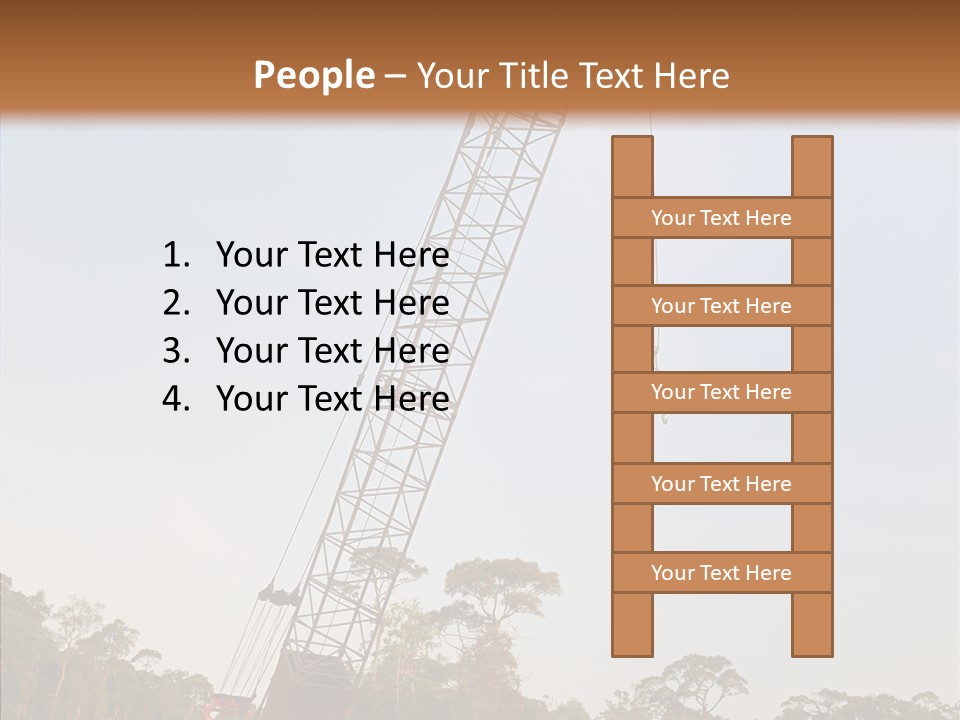 Site Vertical Trees PowerPoint Template
