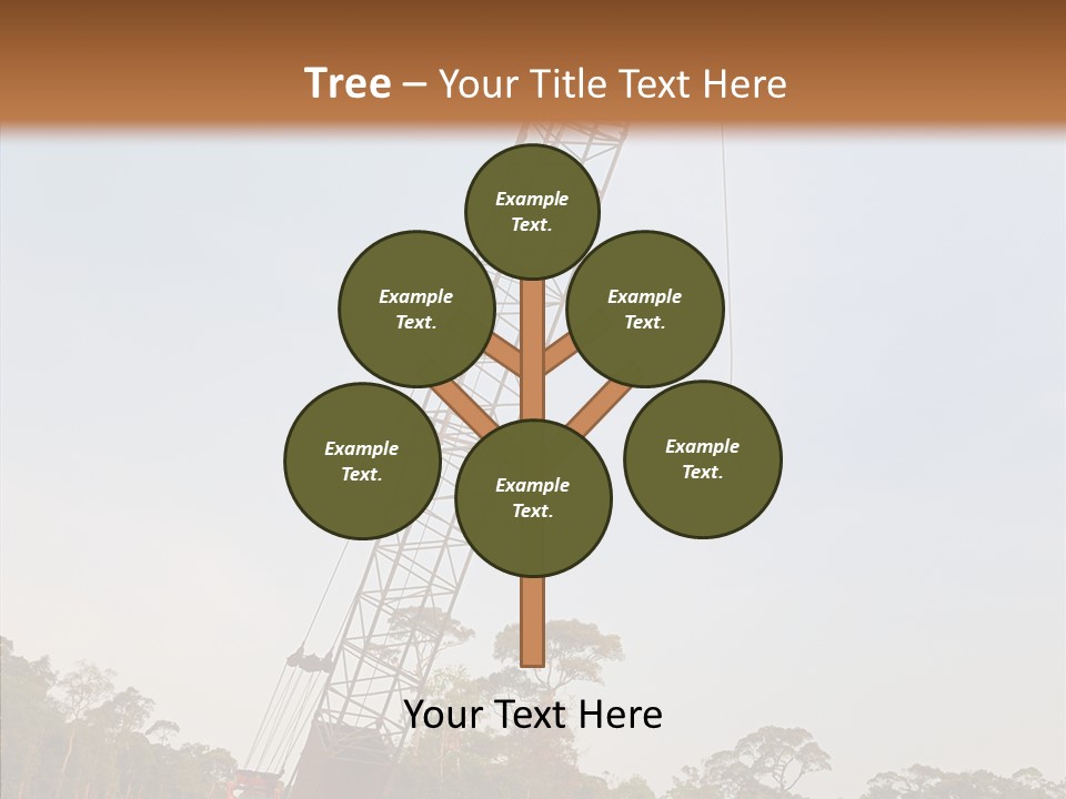 Site Vertical Trees PowerPoint Template