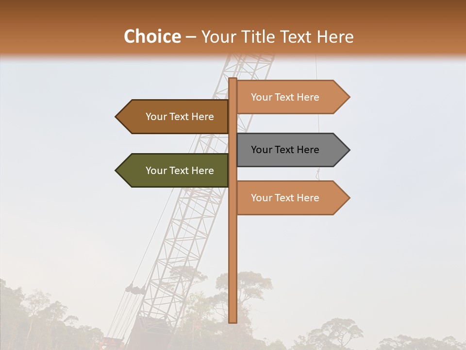 Site Vertical Trees PowerPoint Template