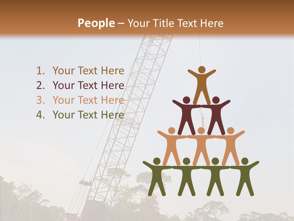 Site Vertical Trees PowerPoint Template