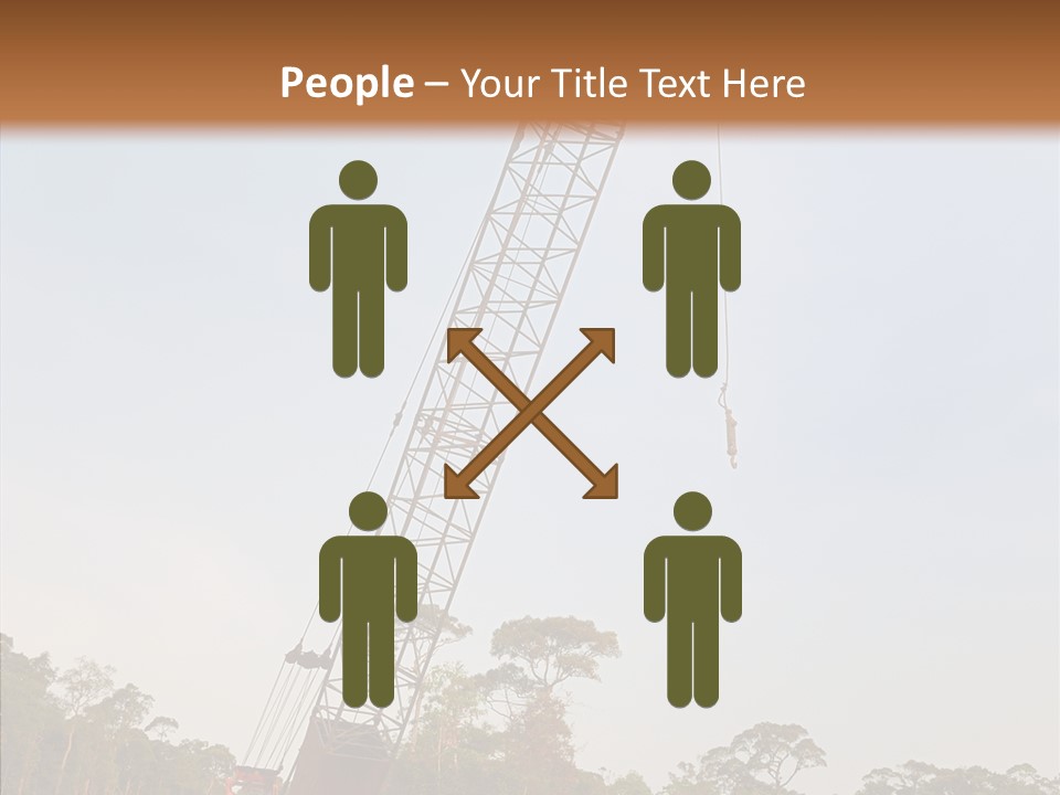 Site Vertical Trees PowerPoint Template