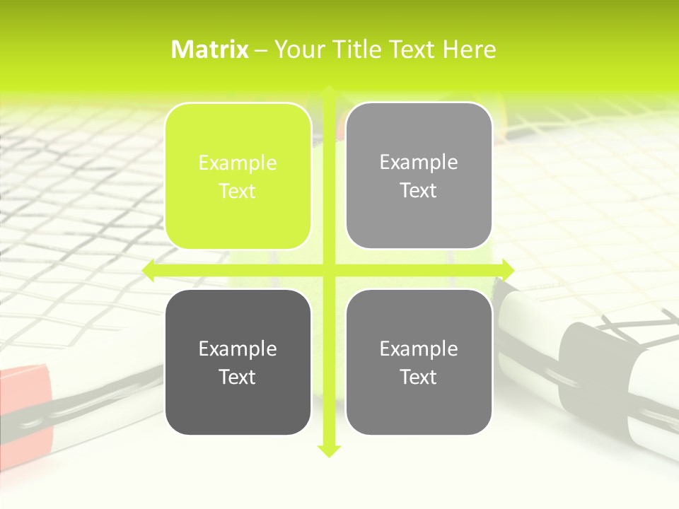 Racket Tennis Gear PowerPoint Template