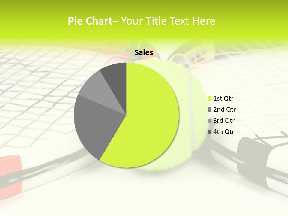 Racket Tennis Gear PowerPoint Template