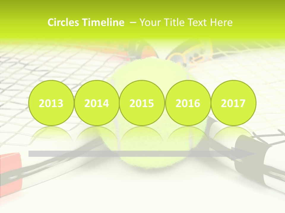 Racket Tennis Gear PowerPoint Template