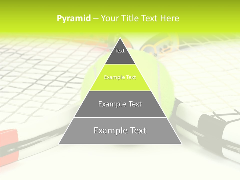 Racket Tennis Gear PowerPoint Template