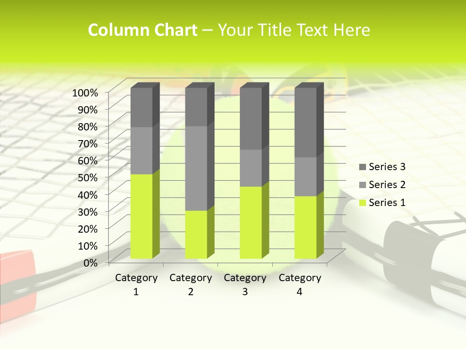 Racket Tennis Gear PowerPoint Template