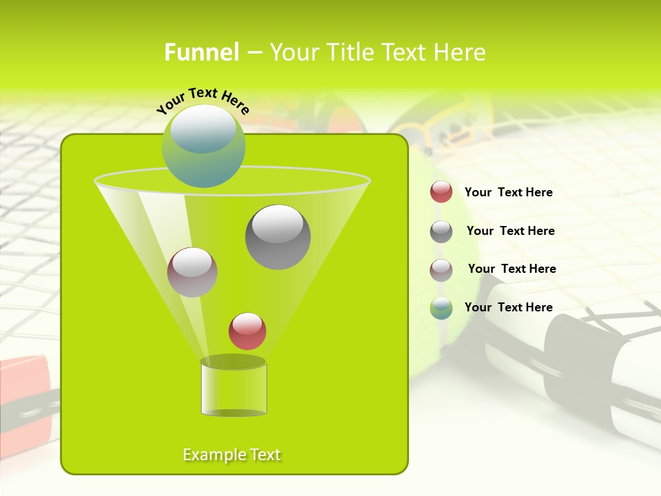 Racket Tennis Gear PowerPoint Template