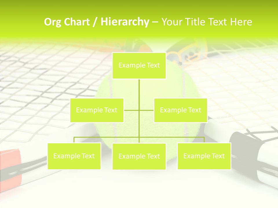 Racket Tennis Gear PowerPoint Template