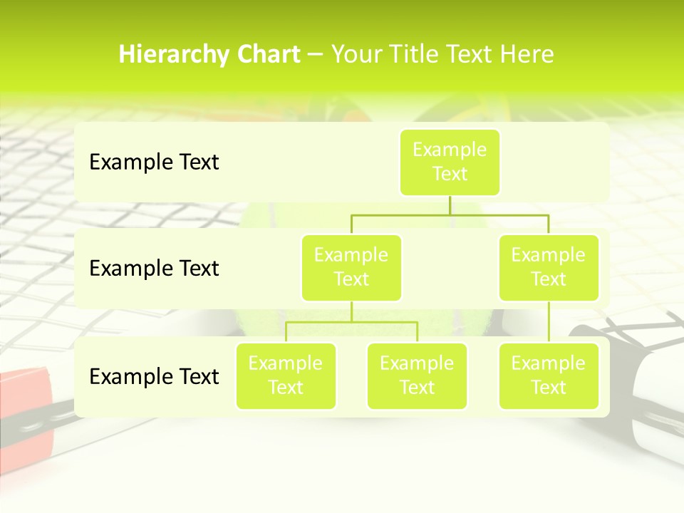 Racket Tennis Gear PowerPoint Template