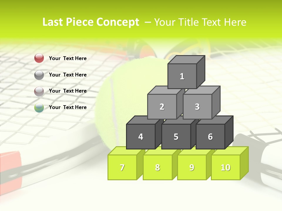 Racket Tennis Gear PowerPoint Template