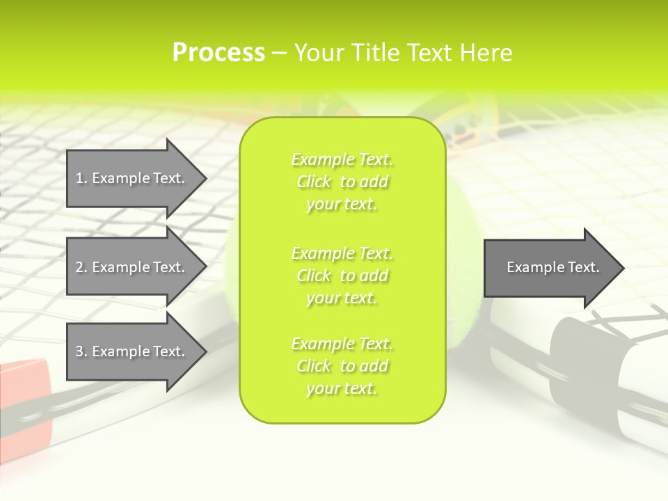 Racket Tennis Gear PowerPoint Template