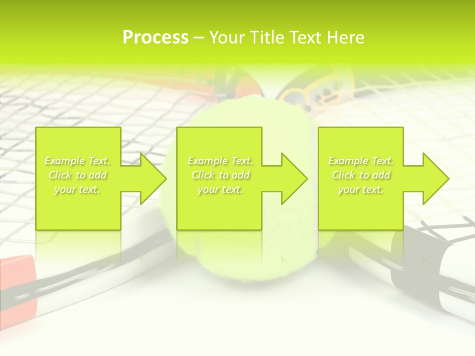 Racket Tennis Gear PowerPoint Template