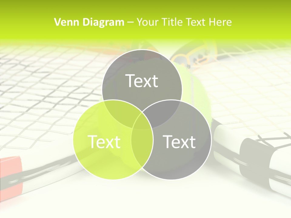 Racket Tennis Gear PowerPoint Template