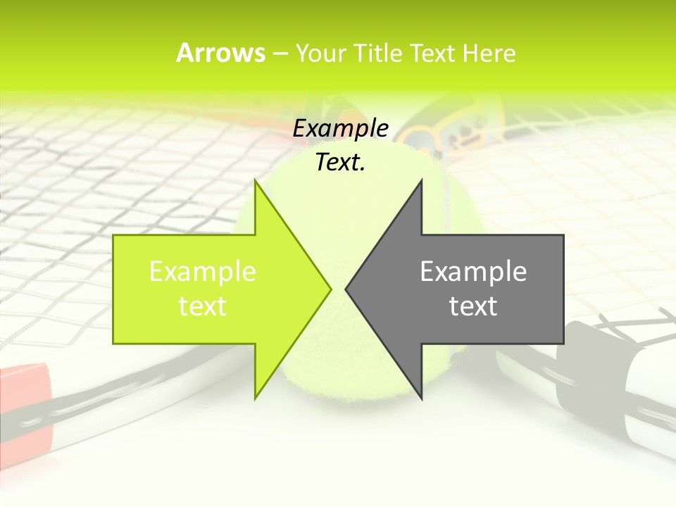 Racket Tennis Gear PowerPoint Template