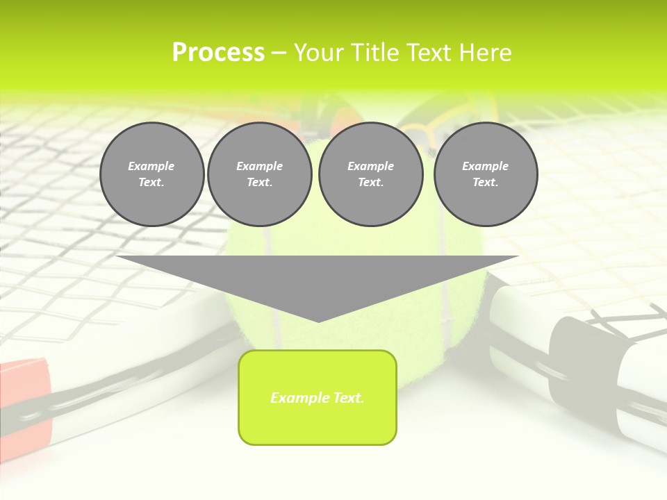 Racket Tennis Gear PowerPoint Template